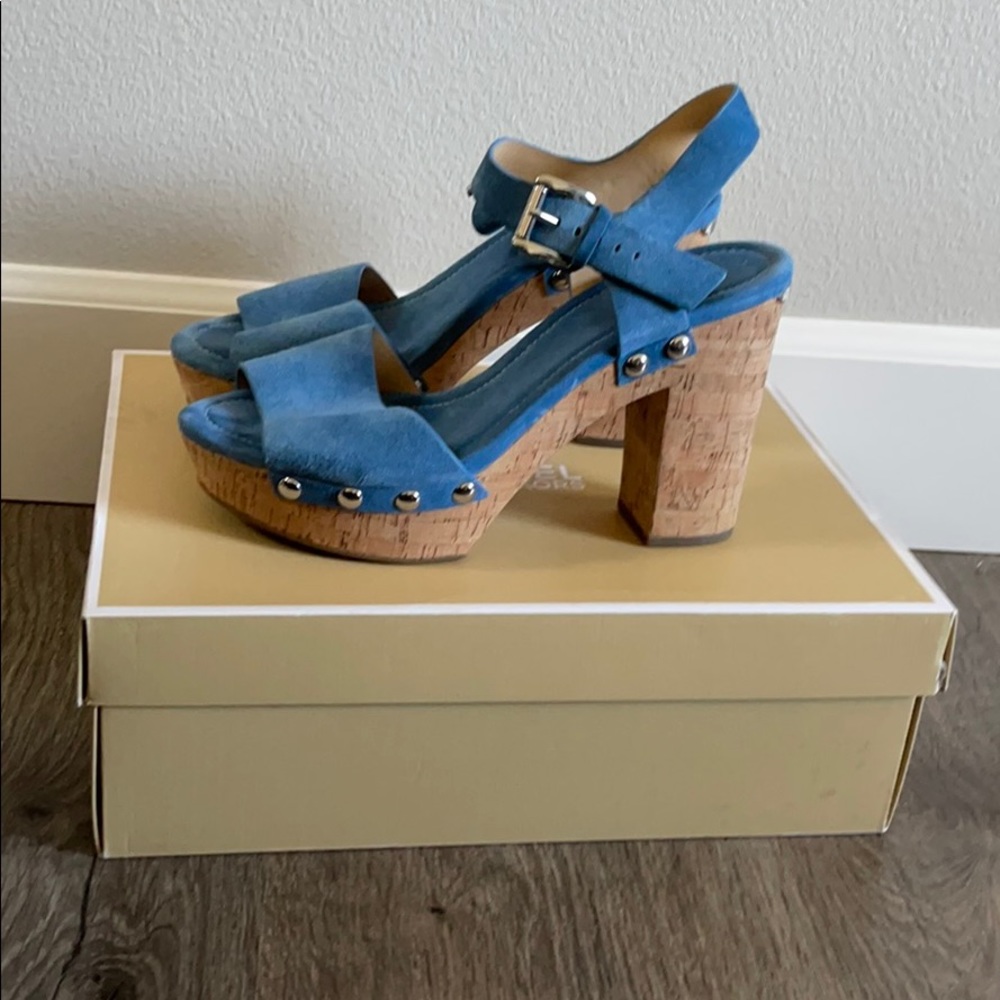 Michael Kors Hayden Suede Platform Sandal